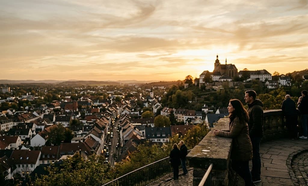 Fotograf Siegburg — Michaelsberg Kloster bei Sonnenuntergang
