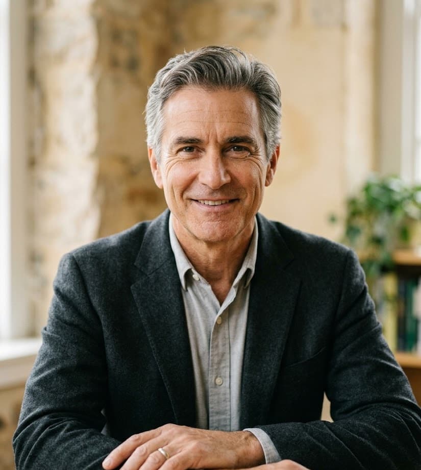 Senior-Executive-Portrait — Kanzlei-Partner, vertrauenswürdig